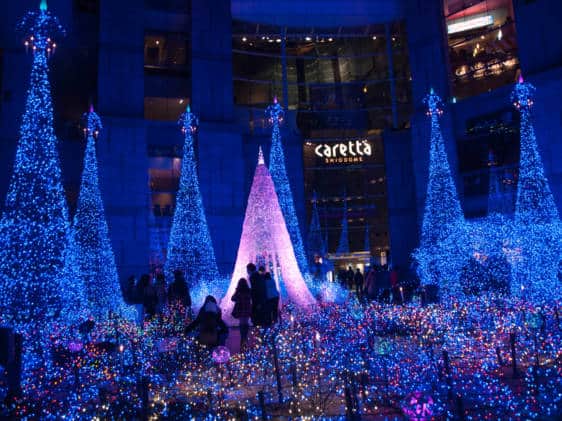 caretta shiodome winter illuminations
