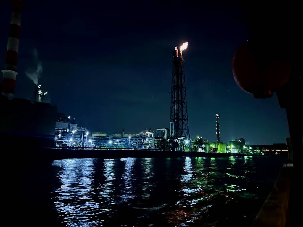 Flare stack (Kawasaki Factory Night Cruise)