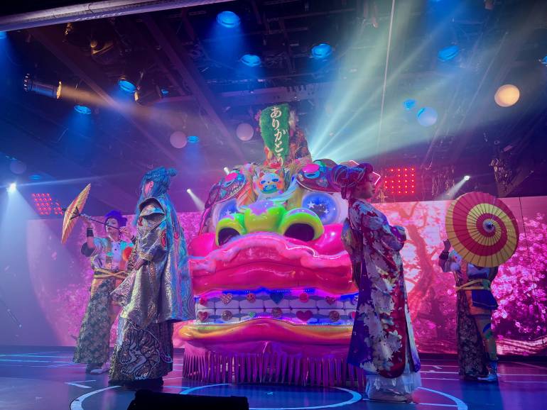 Pink Dragon Robot at the Samurai Restaurant