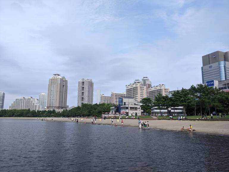 A view of Odaiba Marine Park
