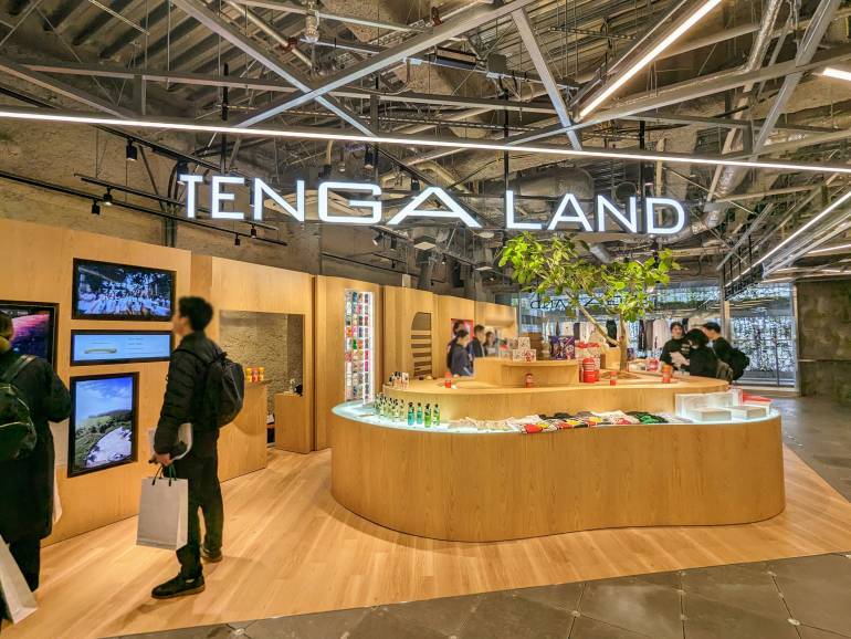 the shop tenga land in harajuku